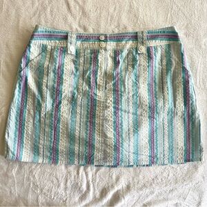 Vintage Y2K Blue Stripped Skort